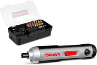 Отвертка аккумуляторная CROWN 3.6В 2Ач 7.2Нм 1/4HEX 200об/мин 24биты