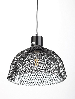 Подвес "ЭРА" PL6 BK  металл, E27, max 40W, d250 мм, черный (Б0037453)