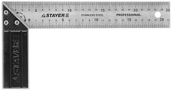Угольник "Stayer"  PROF нерж. 37x400мм (3431-40)
