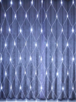 Новогодняя гирлянда сетка 2х2  белый