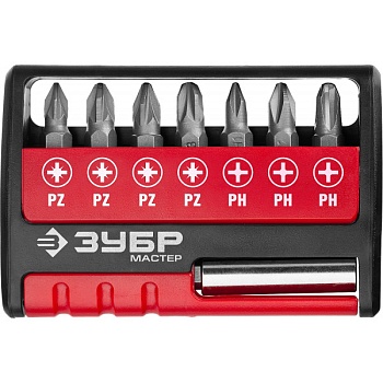 НАБОР БИТ "ЗУБР", МАСТЕР ,8 предметов  (26089-H8)