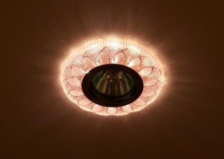 Светильник DK LD5 PK/WH MR16 точечный; декор со светодиодной подсветкой роз. ЭРА Б0028089