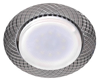 СВЕТИЛЬНИК  "ЭРА" KL 76 AL/SL под лампу GX53, серебро 