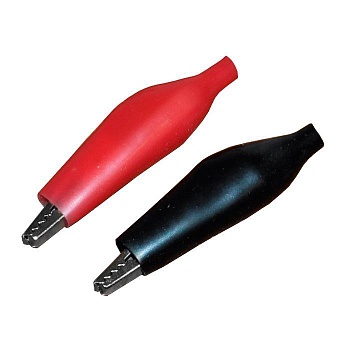 Зажим крокодил в изоляторе 2шт  REXANT 06-0140-A2