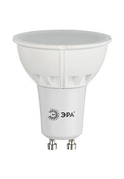 Лампа светодиодная "ЭРА" GU10 220В  6Вт желтый 3300К