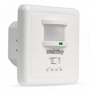 Датчик движения "Smartbuy" встраиваемый 500Вт, до 9м IP20 (sbl-ms-003)