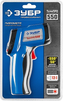 Пирометр "ЗУБР" Профессионал ТермПро-550  -50+550грС,лазер,ЖК дисплей